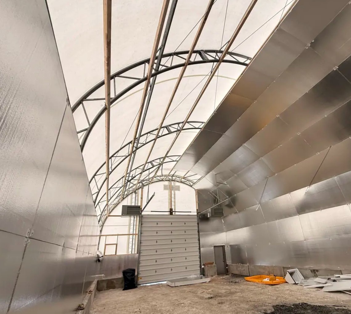 Completed insulation installation